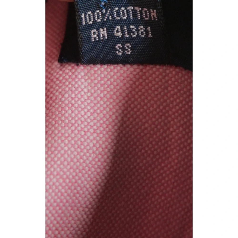 Polo Ralph Lauren Mens 16 32/33 Pink Long Sleeve Oxford Standard Fit Button Up